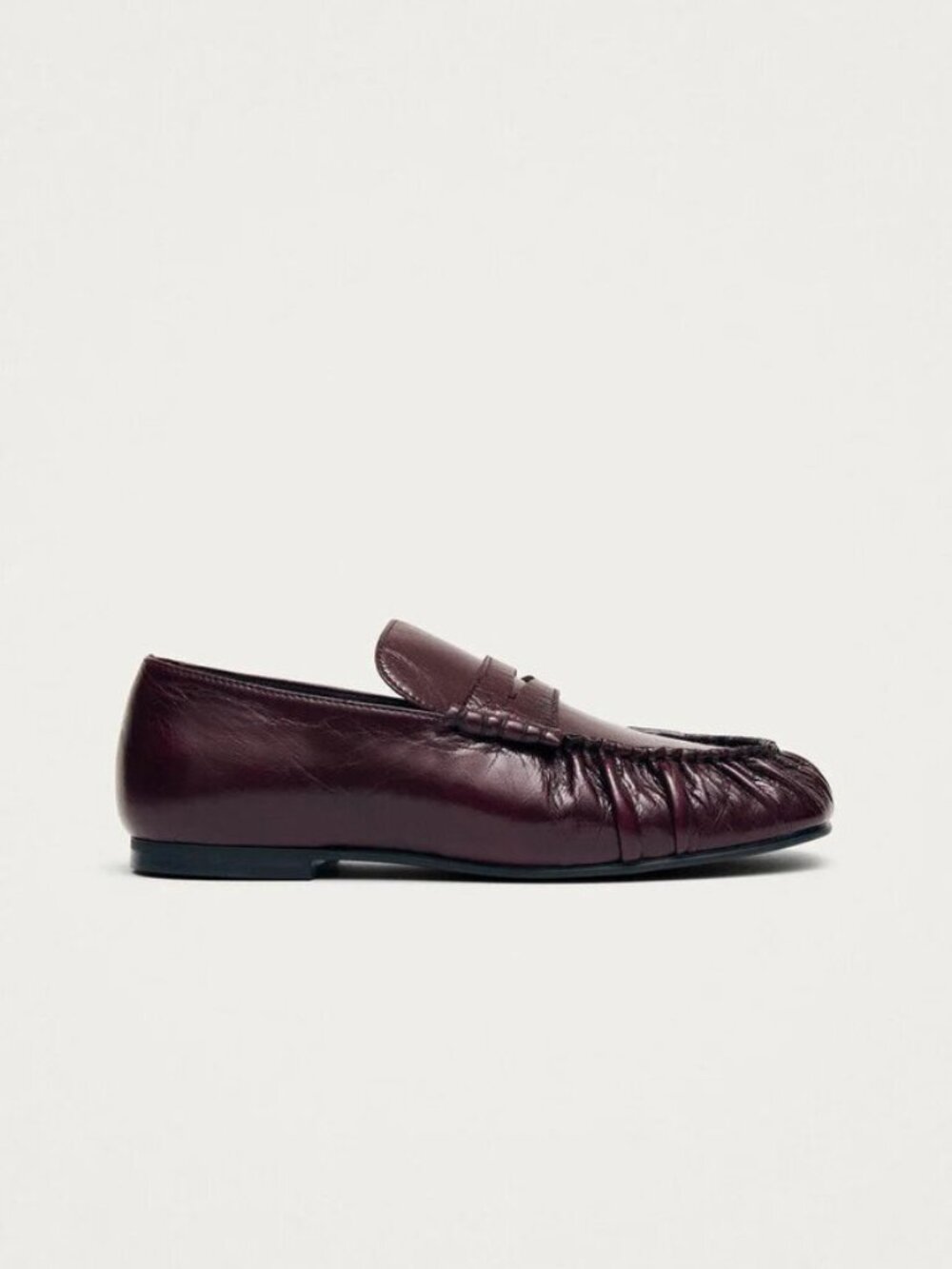 Alohas Aven Rift Burgundy Leather Loafers - Size 40